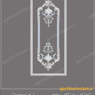 قاب گلدار گچبری پیش ساخته